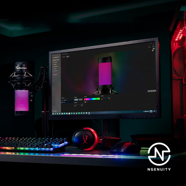 HyperX, Micrófono Condensador RGB QuadCast S — Imagen 2 de 4