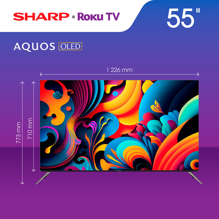 Sharp Pantalla 55" OLED 4K UHD Smart TV — Imagen 4 de 4