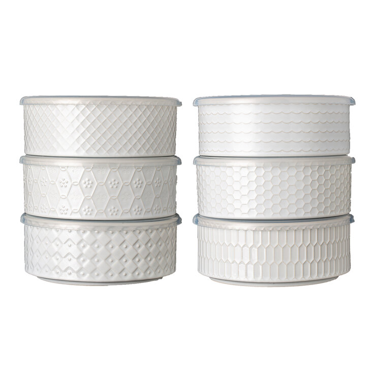 Signature Housewares Juego de 6 Recipientes con Tapas — Imagen 3 de 3