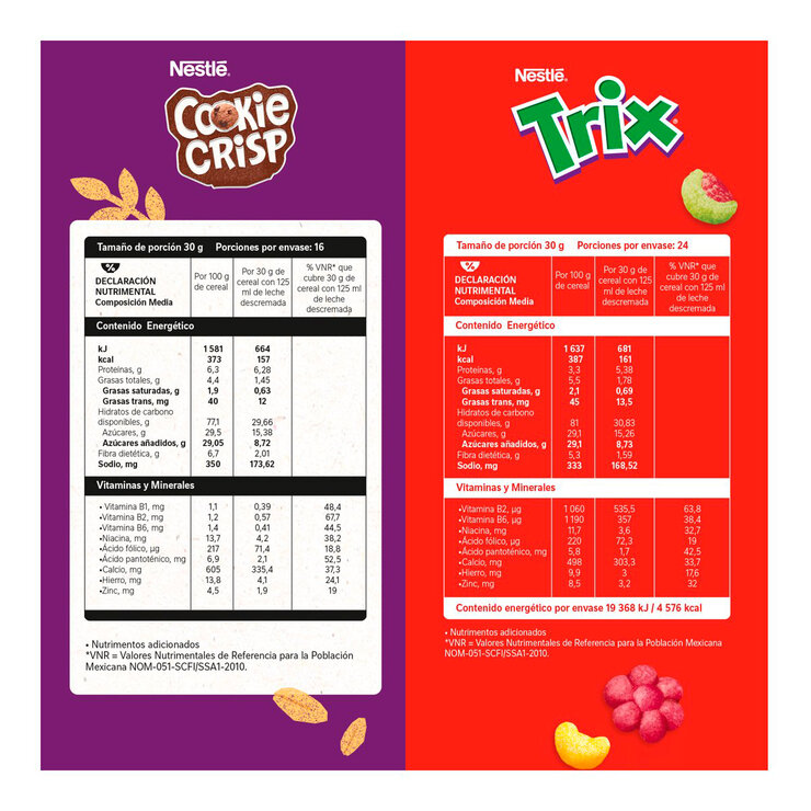 Nestle Duopáck Cereal Cookie Crisp 480 g y Cereal Trix 720 g — Imagen 4 de 4