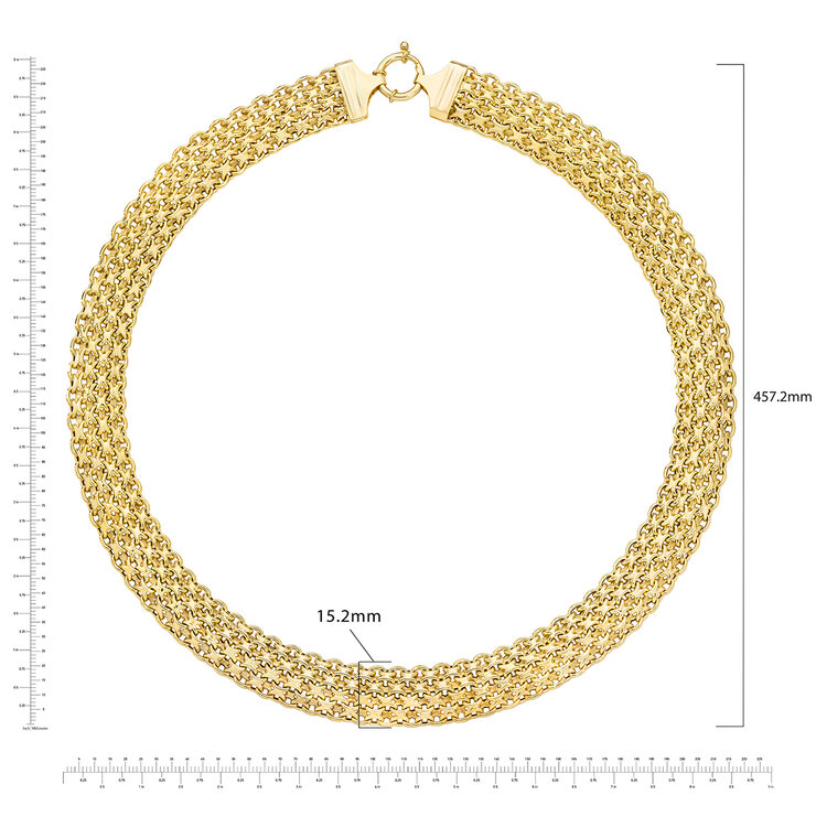 Cadena para Dama, 45.72cm, Oro Amarillo de 14k — Imagen 4 de 4