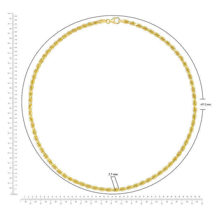 Cadena para Dama, 45.72cm, Oro Amarillo de 14k — Imagen 2 de 4
