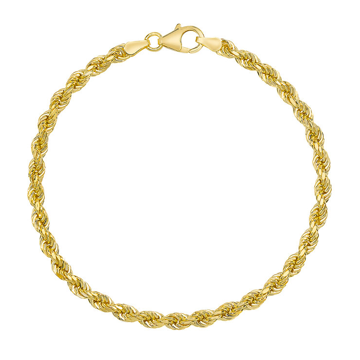Pulsera para dama, Oro Amarillo de 14K de 19cm — Imagen 4 de 4