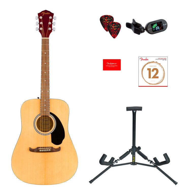 Fender, Guitarra Acústica FA-125 + Accesorios — Imagen 1 de 4