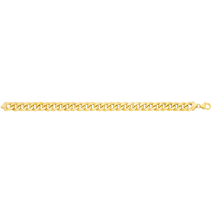 Pulsera para Caballero, 21.59cm, Oro Italiano Amarillo de 14K — Imagen 2 de 4