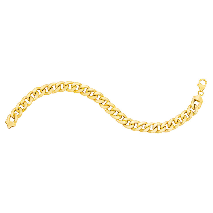 Pulsera para Caballero, 21.59cm, Oro Italiano Amarillo de 14K — Imagen 4 de 4
