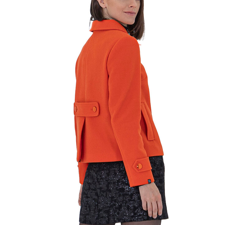 Shyla Abrigo Corto para Dama Color Naranja, Varias Tallas — Imagen 2 de 3