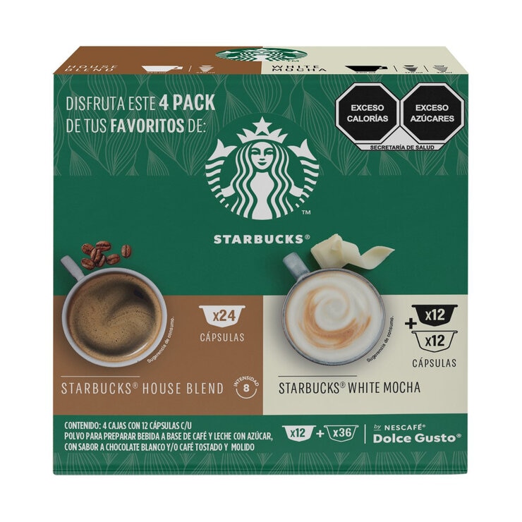Nescafé Dolce Gusto Starbucks White Moca y House Blend 48 cápsulas  — Imagen 1 de 4