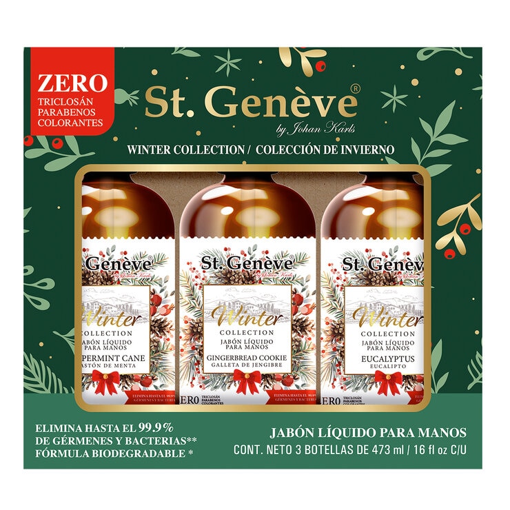 St. Geneve Jabón para Manos Colección Navideña 3 pzas — Imagen 1 de 4
