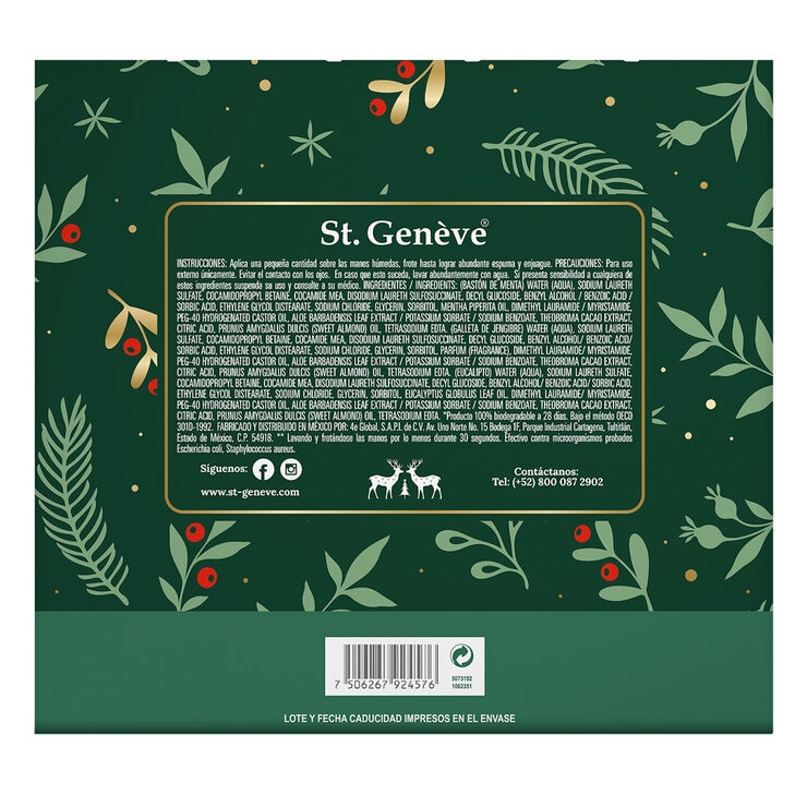 St. Geneve Jabón para Manos Colección Navideña 3 pzas — Imagen 3 de 4