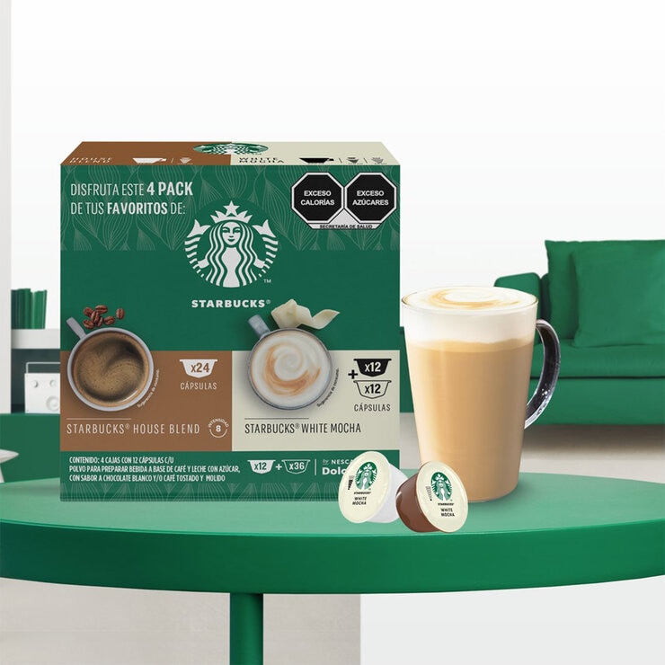 Nescafé Dolce Gusto Starbucks White Moca y House Blend 48 cápsulas  — Imagen 4 de 4