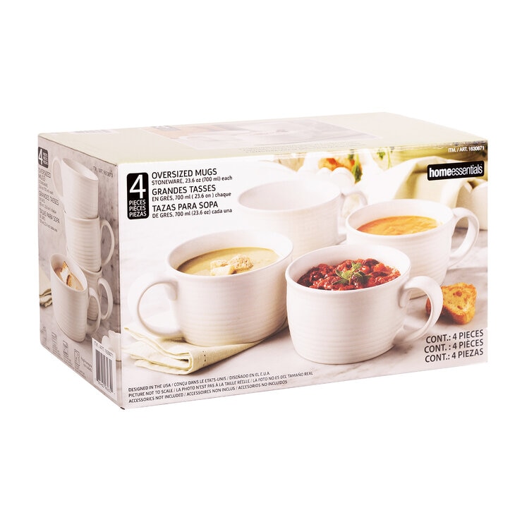 Home Essentials Juego de Tazas Para Sopa 4 Piezas — Imagen 2 de 3