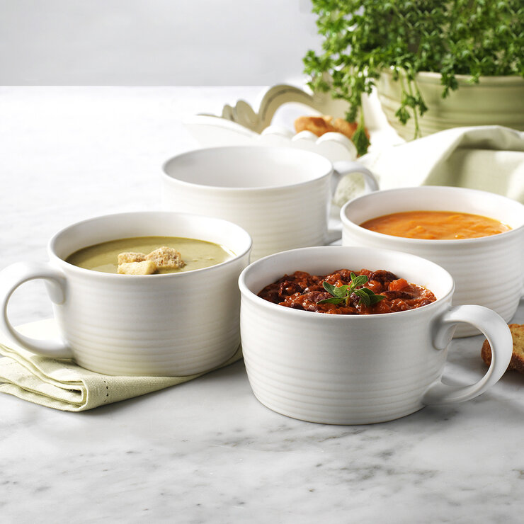 Home Essentials Juego de Tazas Para Sopa 4 Piezas — Imagen 1 de 3