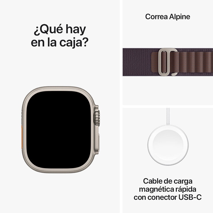 Apple Watch Ultra 2 (GPS + Cellular) Caja de titanio 49mm con Correa Alpine Índigo — Imagen 4 de 4