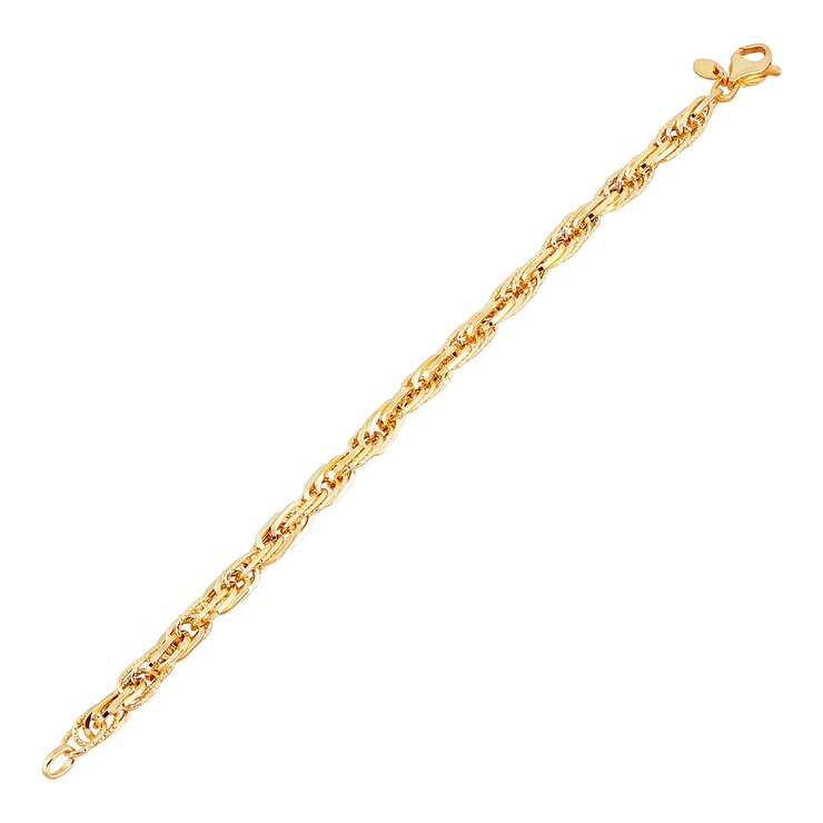 Pulsera, Oro Amarillo de 14K, 19cm — Imagen 4 de 4