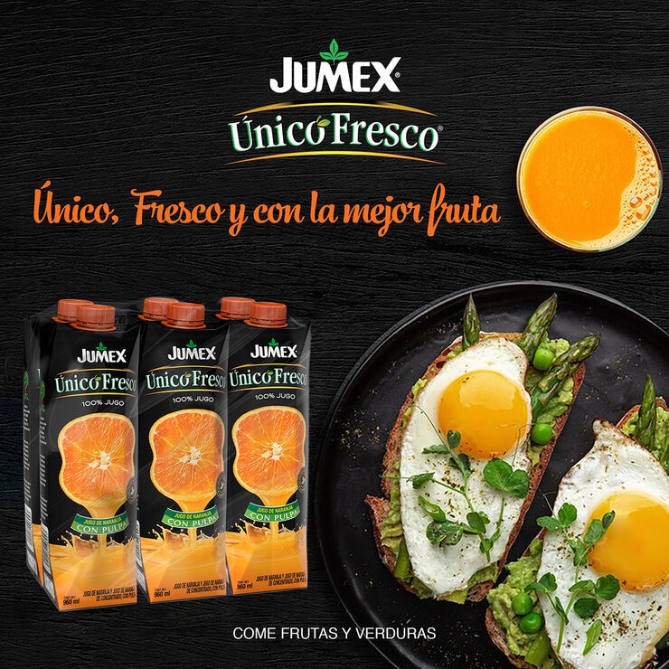 Jumex Único Fresco Jugo de Naranja 6 pzas de 960 ml — Imagen 3 de 3