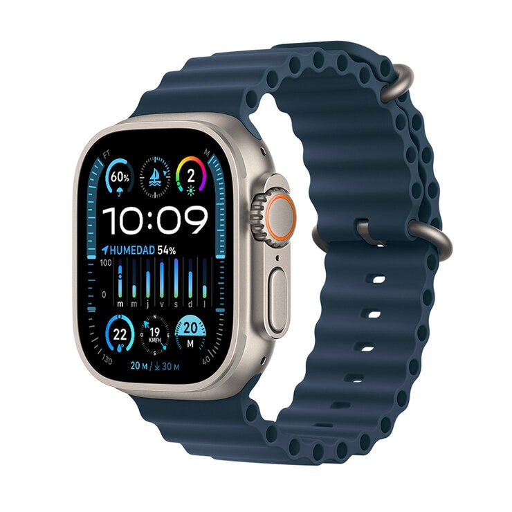 Apple Watch Ultra 2 (GPS + Cellular) Caja de titanio 49mm con Correa Ocean azul — Imagen 1 de 4