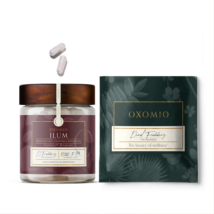Oxomio Ilum Melena de León, Vitaminas y Aminoácidos 60 Cápsulas + Eco Refill de 60 cápsulas — Imagen 1 de 4