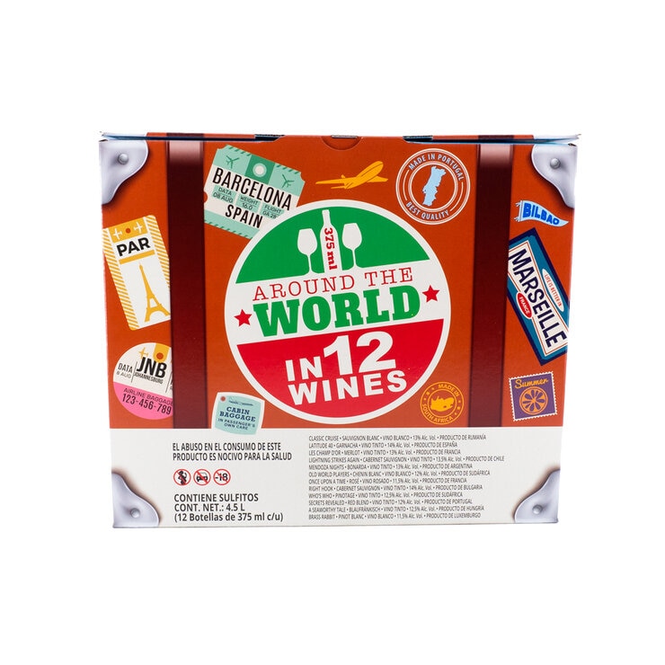 Vinos Tinto, Blanco y Rosado Around The World Wines 12/375 ml — Imagen 4 de 4
