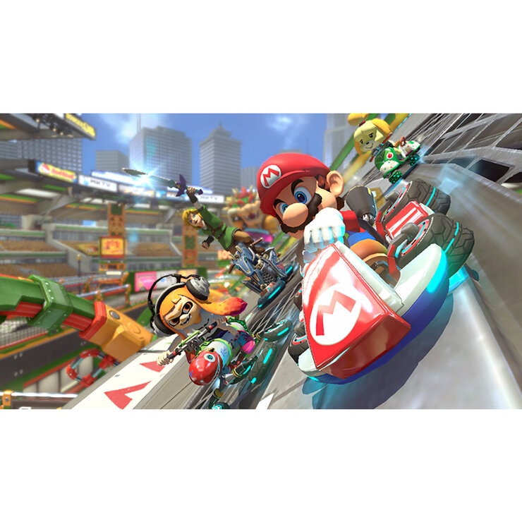 Nintendo Switch White Bundle: Consola OLED + Mario Kart 8 Deluxe — Imagen 2 de 4