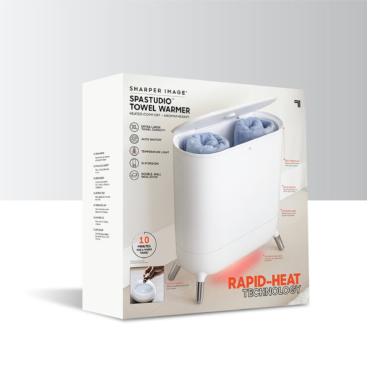 Sharper Image SpaStudio Calentador de toallas + aromaterapia — Imagen 2 de 4