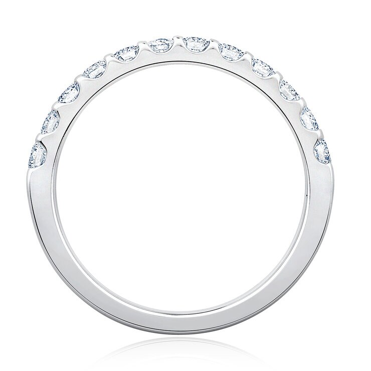 Anillo, 0.50ctw Diamantes, Oro Blanco de 14K — Imagen 4 de 4