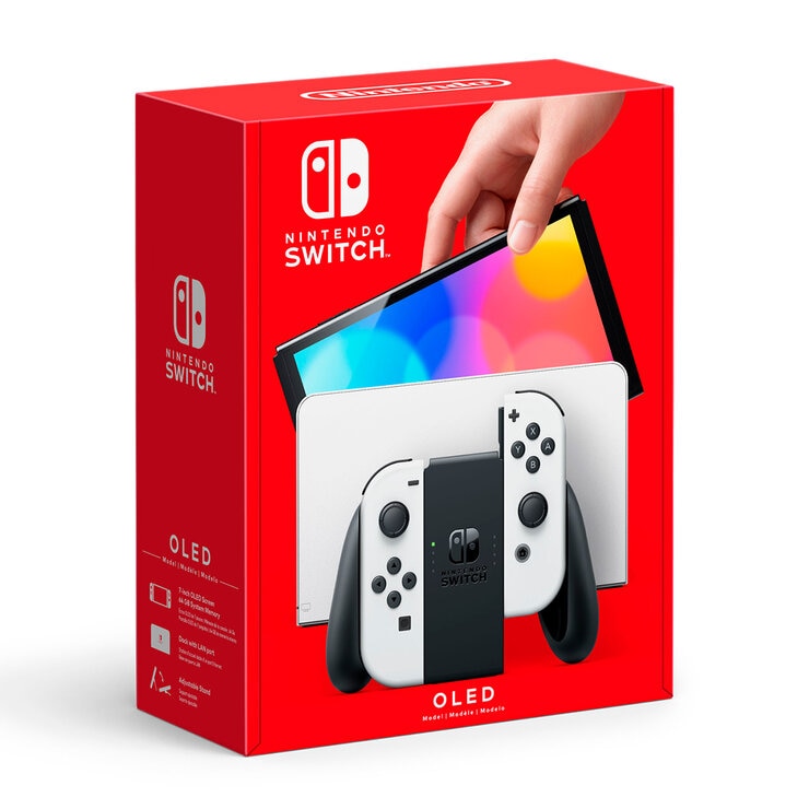 Nintendo Switch White Bundle: Consola OLED + Mario Kart 8 Deluxe — Imagen 1 de 4