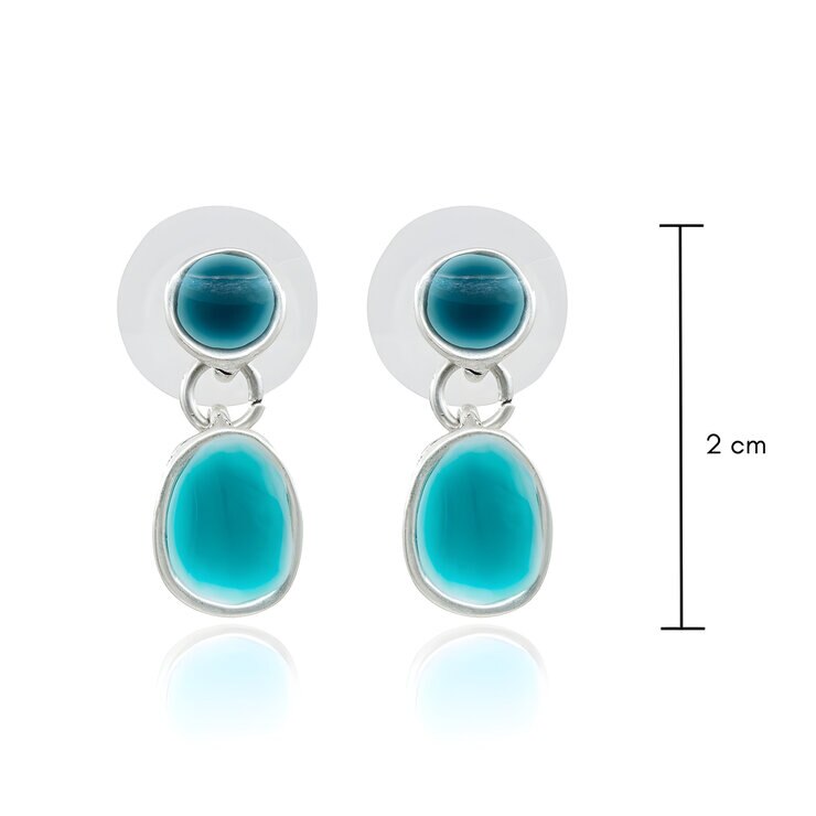 Tropicart, Juego de Collar, Aretes y Pulsera en Tonos Azules — Imagen 4 de 4