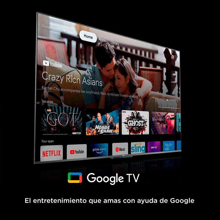 TCL Pantalla 75" QLED 4K UHD Smart TV  — Imagen 2 de 4