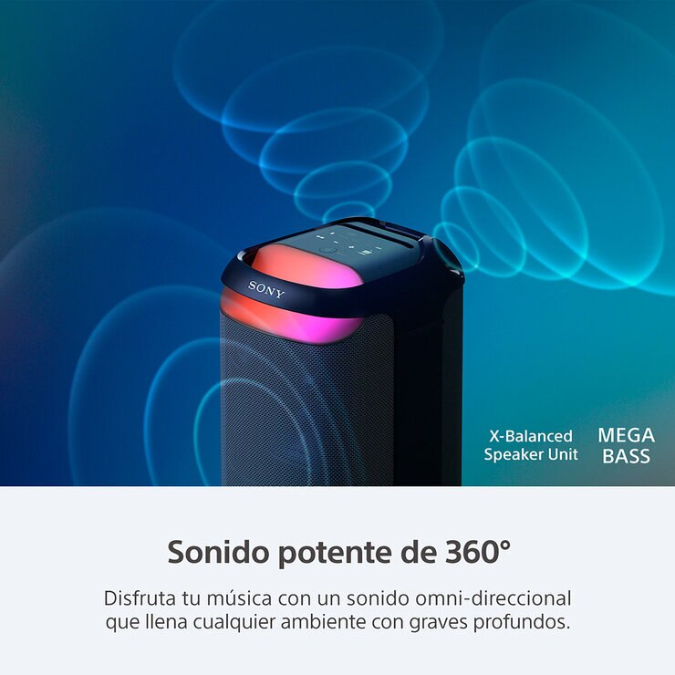 Sony XV800 Bocina Bluetooth portátil de la serie X de alta potencia — Imagen 3 de 4