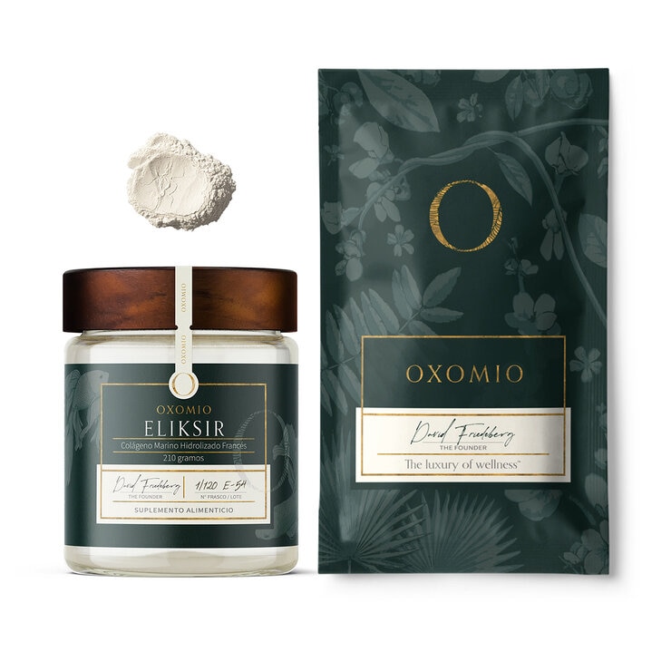 Oxomio Eliksir Colágeno Marino Hidrolizado Francés Frasco con 210gr + Eco Refill de 210gr — Imagen 1 de 4