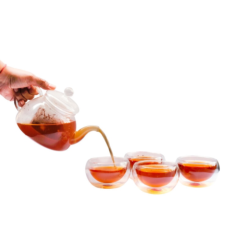 Zoma Tea Colección de Juego de Tetera con 4 tazas de Doble Cristal y un Té 80 g — Imagen 3 de 3
