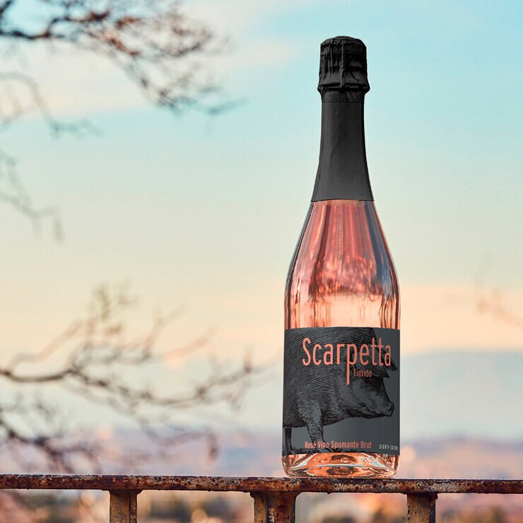 Vino Rosado Scarpetta Timido Brut Rosé 750 ml — Imagen 2 de 4