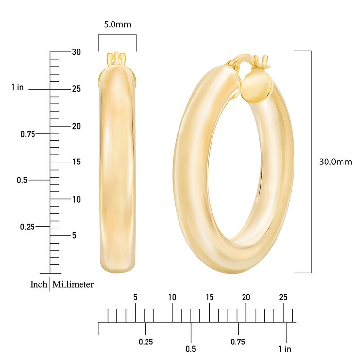 Aretes, Arracadas de Oro Amarillo de 14K — Imagen 2 de 4