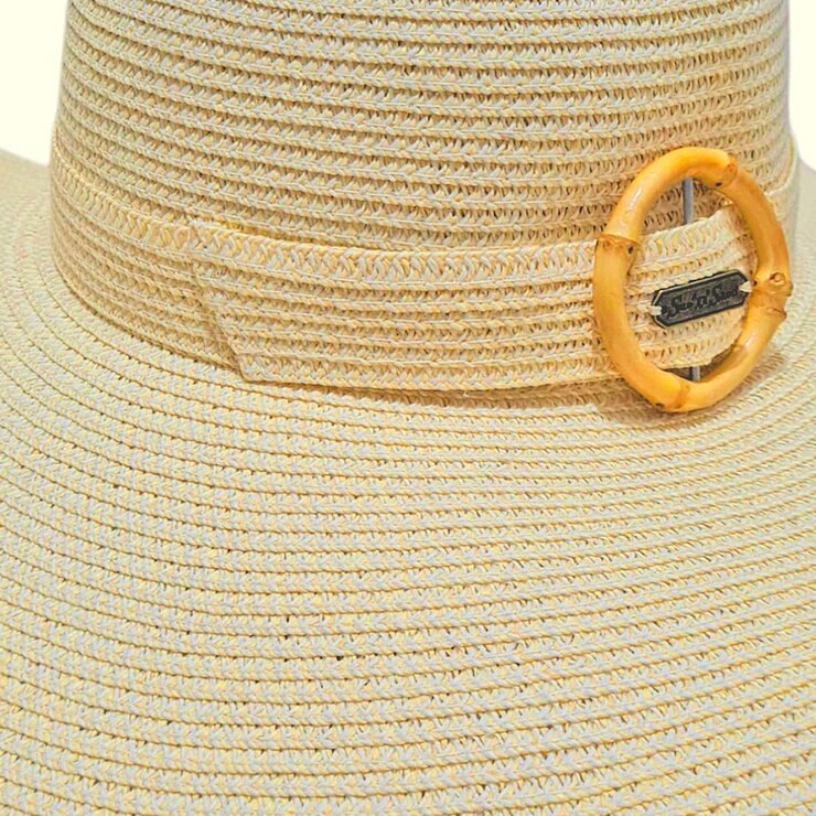 Sun & Sand, Sombrero de Ala Grande Color Natural — Imagen 2 de 4