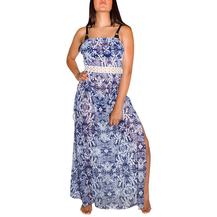 Skysoul, Vestido Largo de Mesh para Dama, Varias Tallas — Imagen 1 de 2