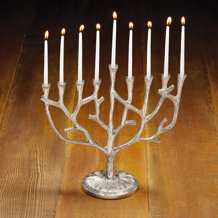 Menorah de Aluminio Fundido — Imagen 2 de 4