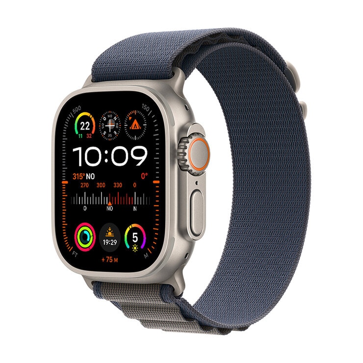 Apple Watch Ultra 2 (GPS + Cellular) Caja de titanio 49mm con Correa Alpine azul  — Imagen 1 de 4