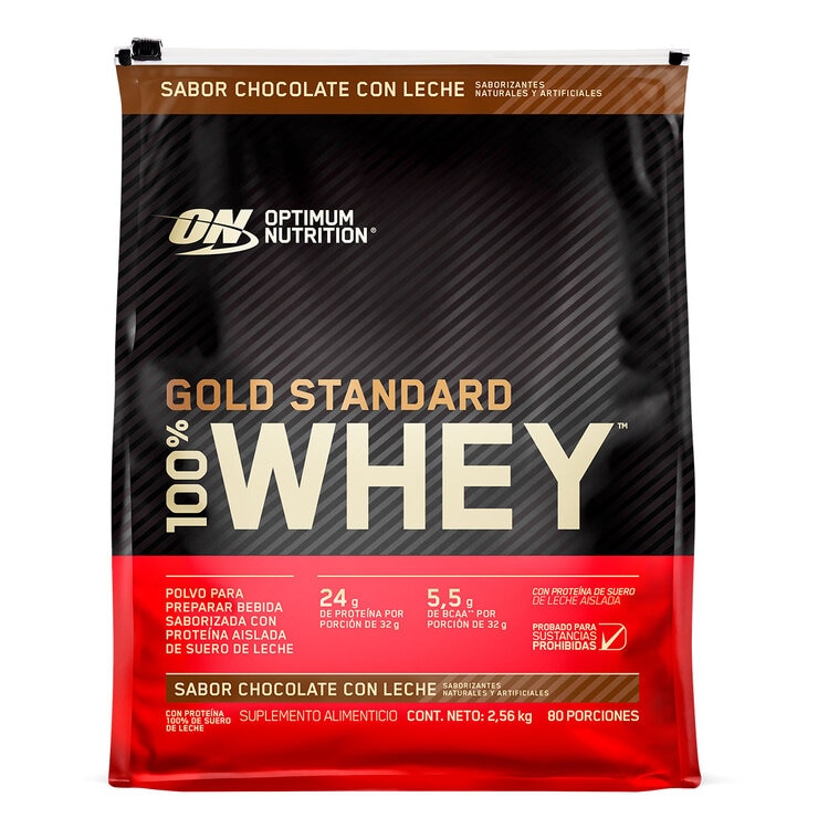Gold Standard Whey Proteína en Polvo Sabor Chocolate con Leche 2.56kg — Imagen 1 de 2