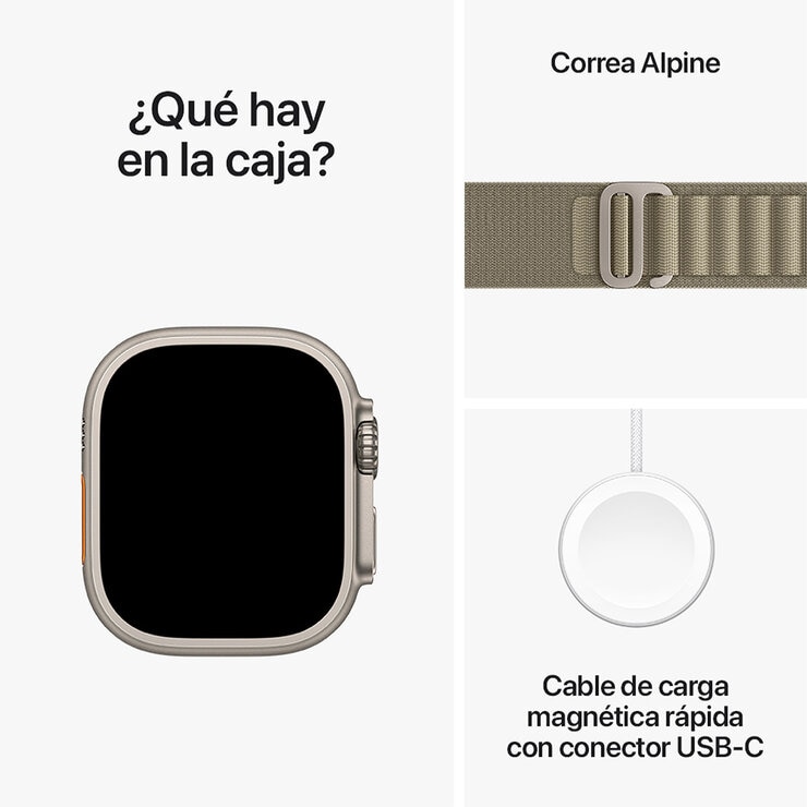 Apple Watch Ultra 2 (GPS + Cellular) Caja de titanio 49mm con Correa Alpine verde — Imagen 4 de 4