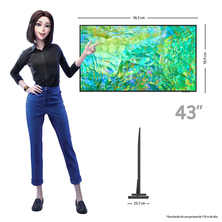 Samsung Pantalla 43" 4K UHD Smart TV — Imagen 3 de 4