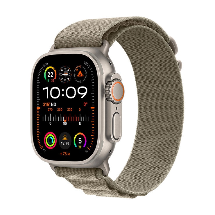Apple Watch Ultra 2 (GPS + Cellular) Caja de titanio 49mm con Correa Alpine verde — Imagen 1 de 4