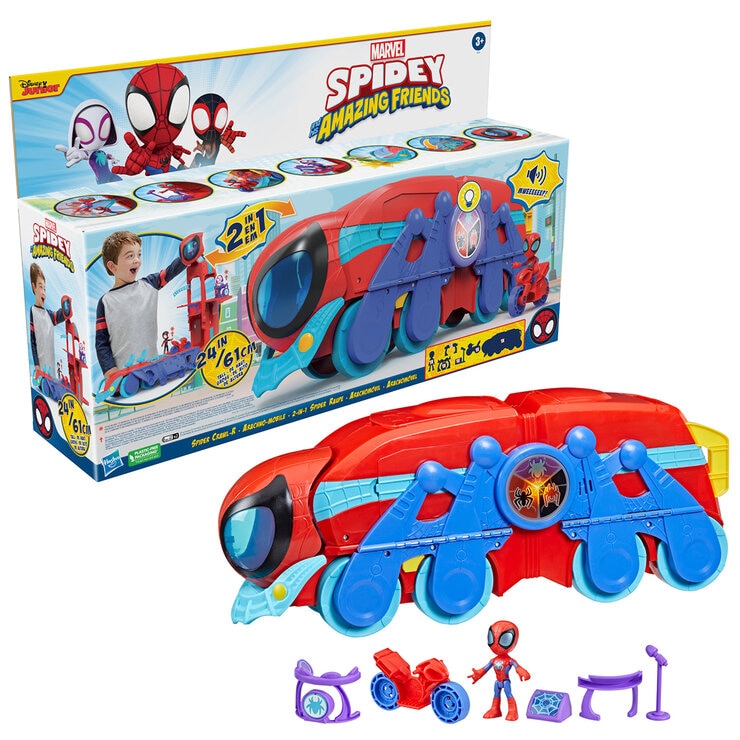 Marvel Spidey y sus Amigos Aracnomóvil Set de juego 2 en 1  — Imagen 1 de 2
