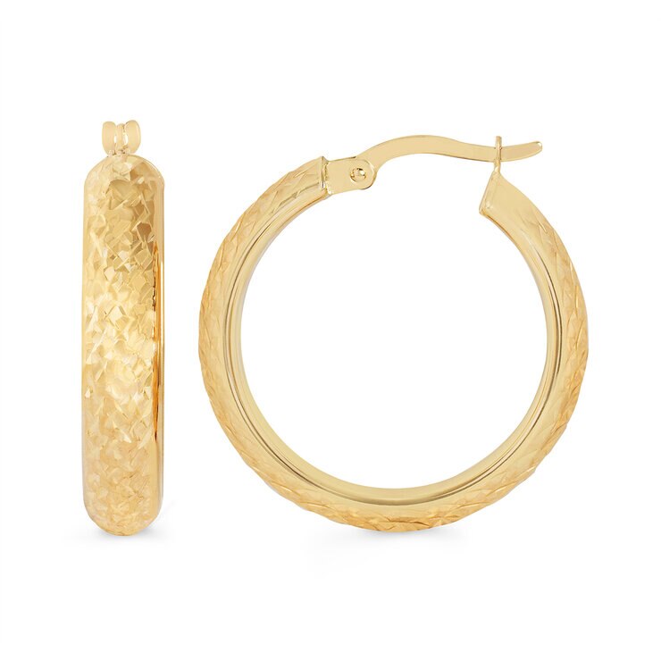 Arracadas de Oro Amarillo de 14kt — Imagen 4 de 4