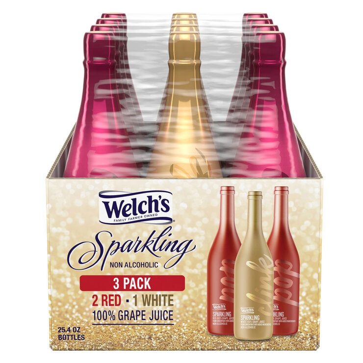 Welch´s Bebida Espumosa de Uva sin Alcohol 3 pzas de 750 ml — Imagen 4 de 4