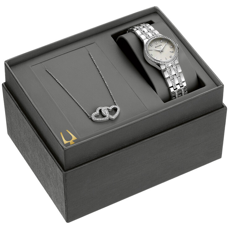 Bulova, Reloj para Dama, Incluye Dije de Corazon — Imagen 1 de 4
