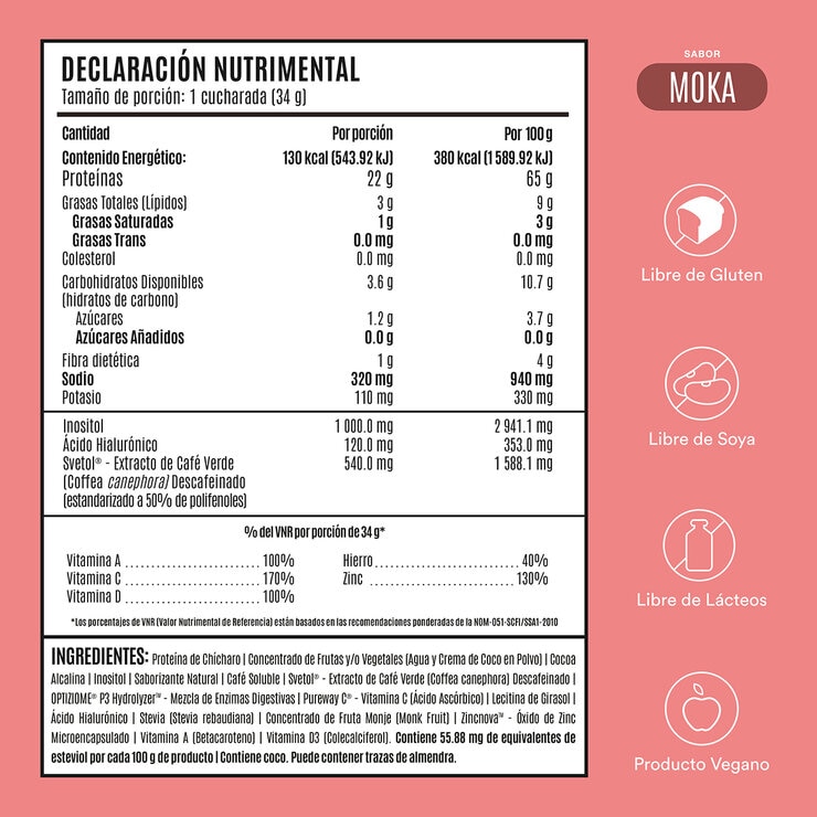 Fitmingo Proteína en Polvo Sabor Moka 1.020 kg — Imagen 2 de 4