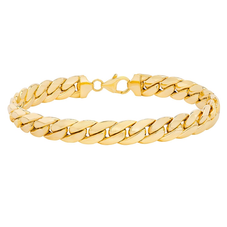 Pulsera para Caballero, Oro Amarillo de 14K, 21.59cm — Imagen 1 de 4
