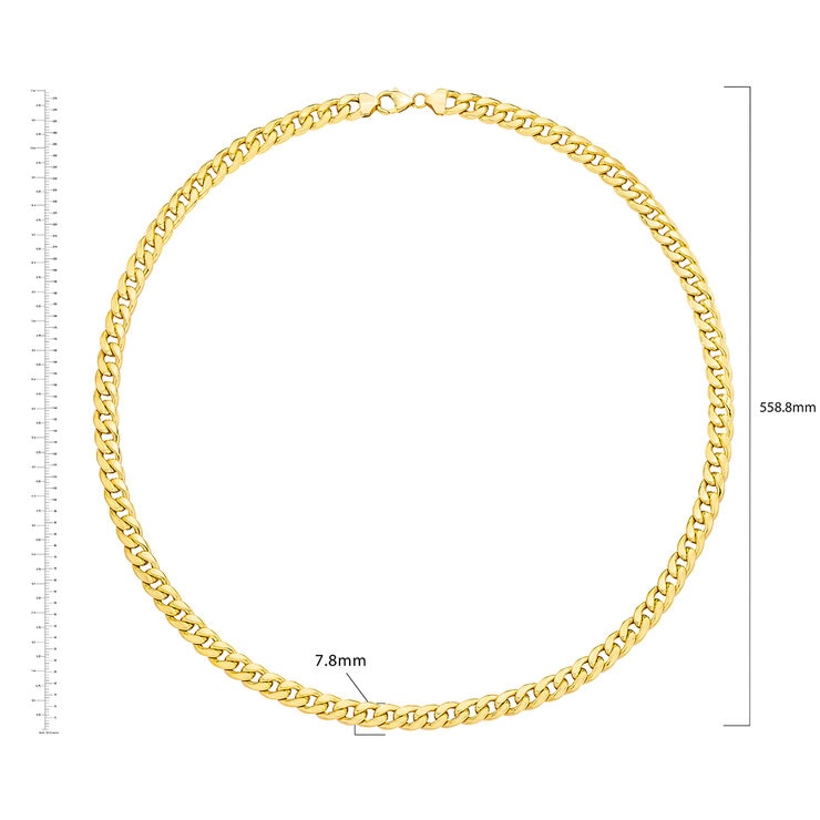 Cadena para Caballero, 55.88cm, Oro Amarillo de 14K — Imagen 4 de 4