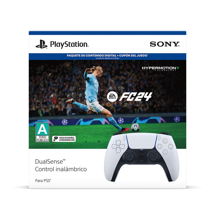 Play Station 5: DualSense Control Inalámbrico - Blanco + EA SPORTS FC  24 — Imagen 1 de 3